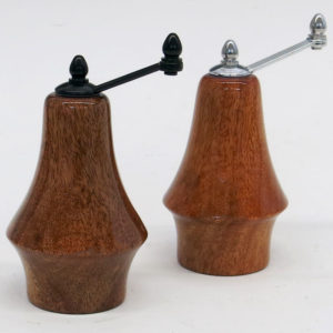 Flame Wood Salt & Pepper Shakers